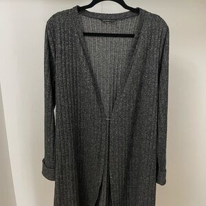 Signature Studio Charcoal Knit Cardigan